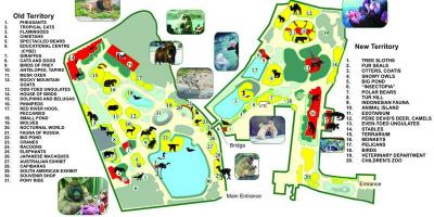 地图上的莫斯科动物园