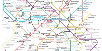 莫斯科地铁站地图