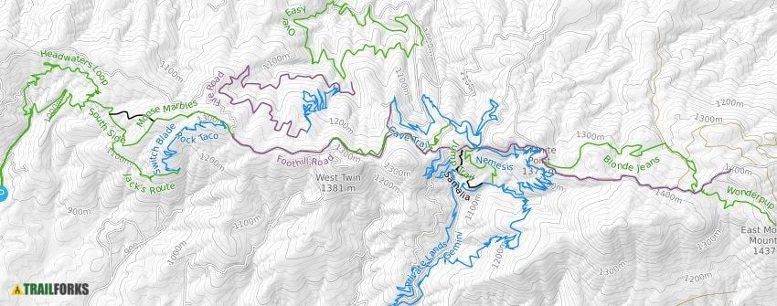 地图上的莫斯科山路