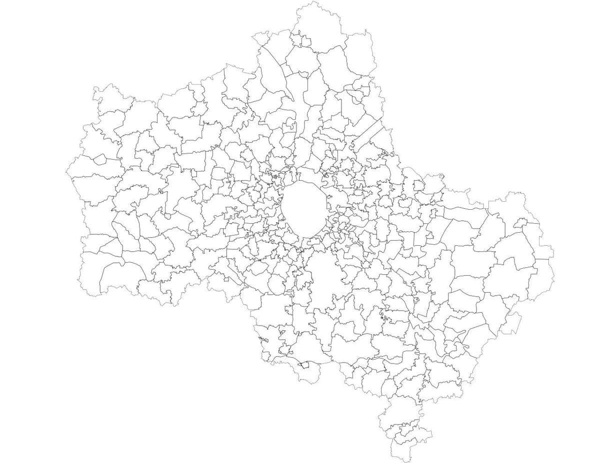 莫斯科市政地图