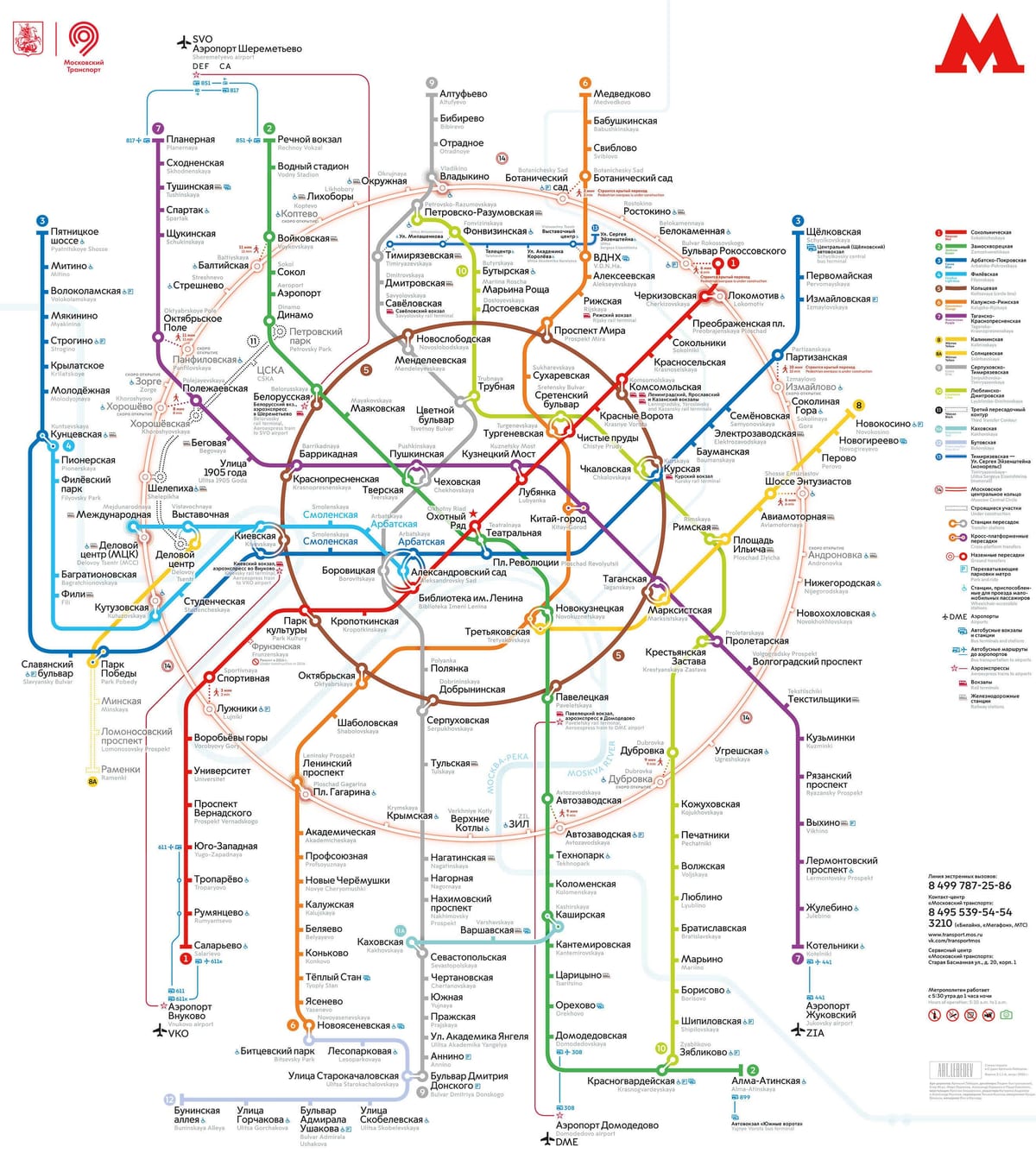 莫斯科运输地图
