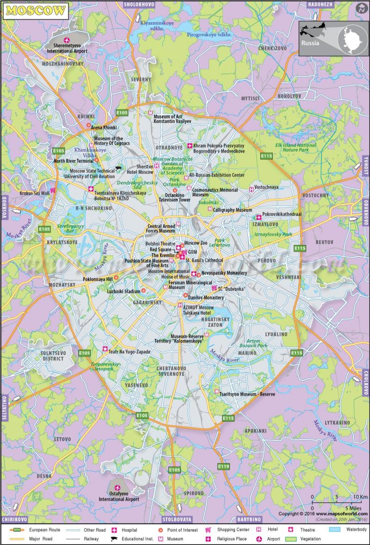 Moskau地图