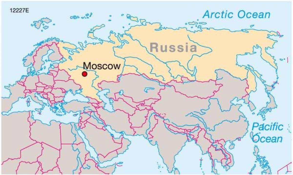 莫斯科俄罗斯地图