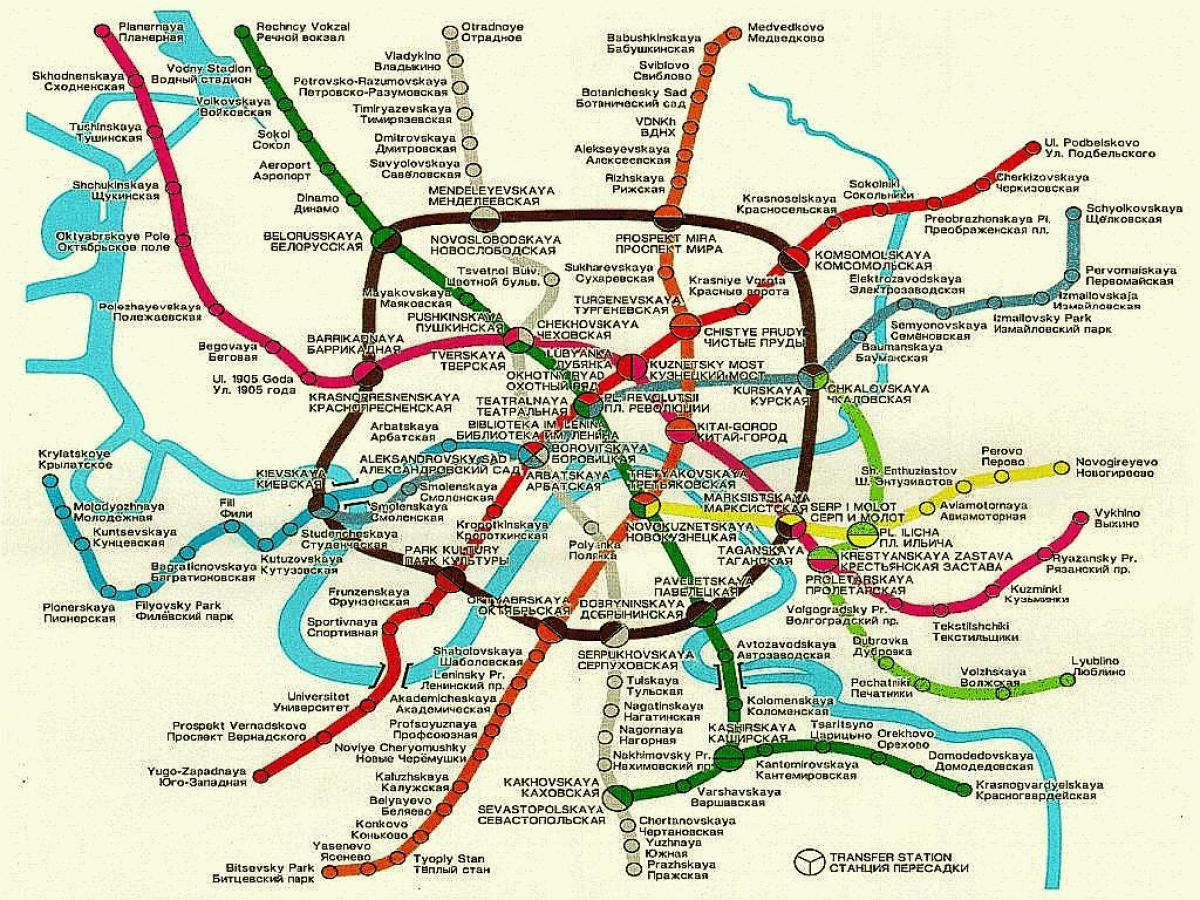 莫斯科铁路地图