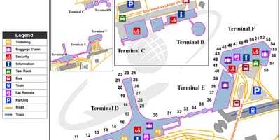 为终端的地图