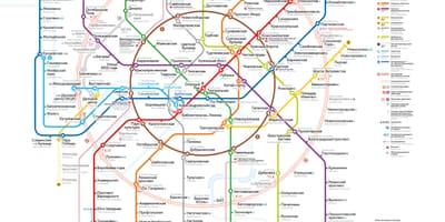 地图上的莫斯科地铁
