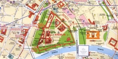 莫斯科市中心地图