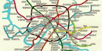 莫斯科铁路地图