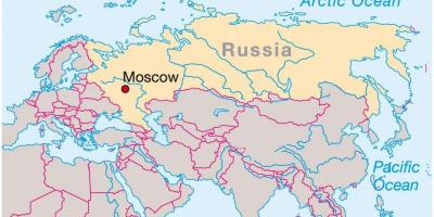 莫斯科俄罗斯地图